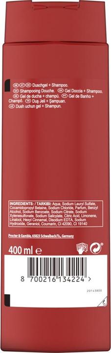 Actual product image Old Spice Night Panther Shower Gel & Shampoo For Men 400 ml, 3-in-1, Long Lasting Fresh