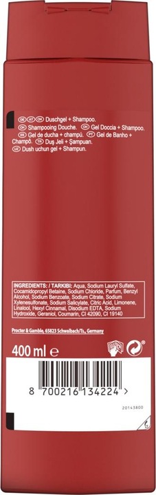 Produktbild Old Spice Night Panther Duschgel & Shampoo Für Männer 400 ml, 3-in-1, Lang Anhaltend Frisch