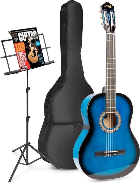Max Music Acoustic guitar for beginners - soloart classic guitar / Spanish guitar with (Classical guitar, Lime wood, Maple, Nylon strings)