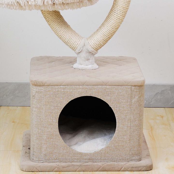 Actual product image Fudajo Scratching post (95 cm, Brown, Cream)
