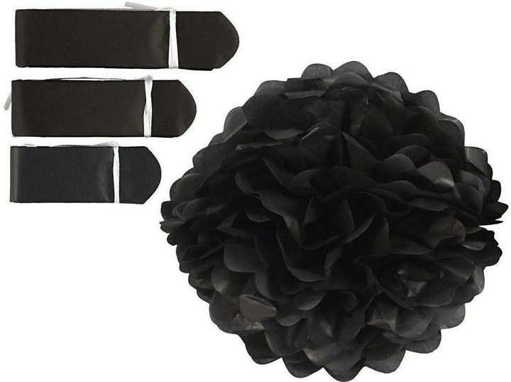 Actual product image Creativ Company Paper pompoms black