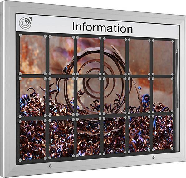 Produktbild kaiserkraft Schaukasten (Magnettafel, 138 x 102.50 cm)