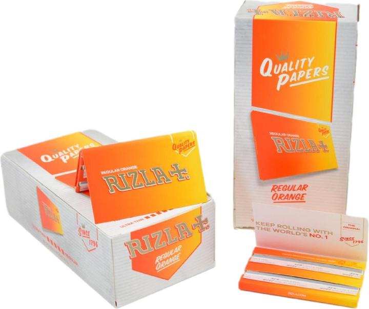 Produktbild Rizla Papiere Orange (Box 25Stk.)