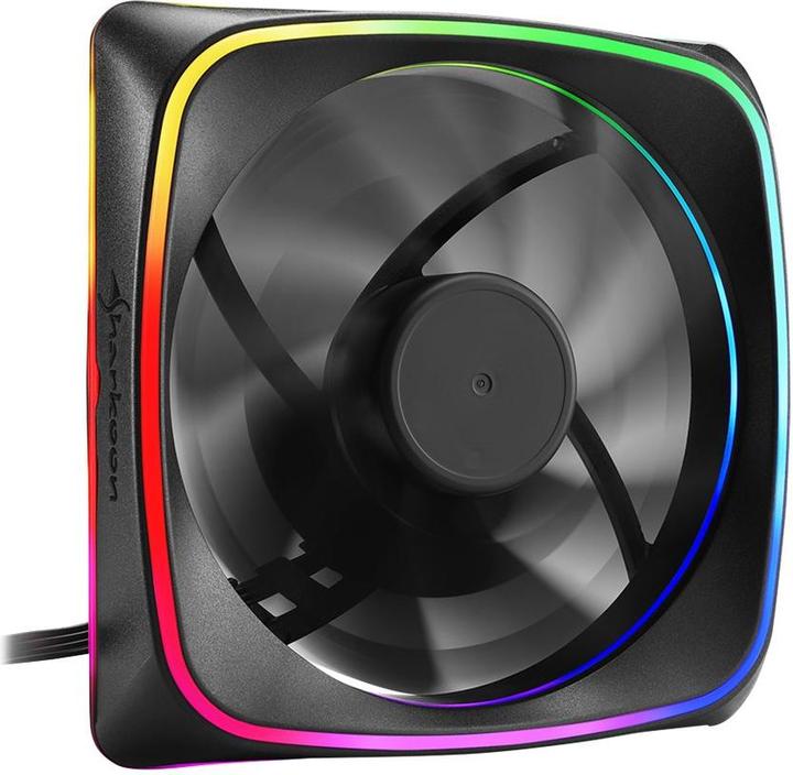 Actual product image Sharkoon SHARK Lights RGB Fan (120 mm, 1x)