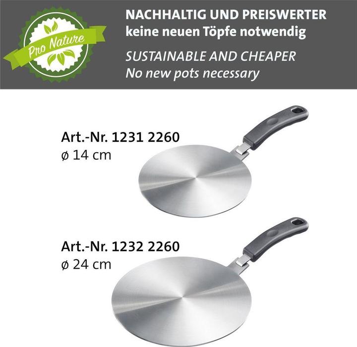 Immagine prodotto Westmark Piastra adattatore per induzione (24 cm, Materiale sintetico, Metallo)