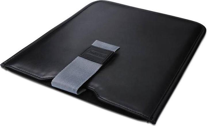 Image du produit Digitus Etui en cuir fin pour iPad iPad2 iPad3 noir avec sangle et fermeture velcro (iPad 2010 (1ère génération), iPad 2011 (2e gène))