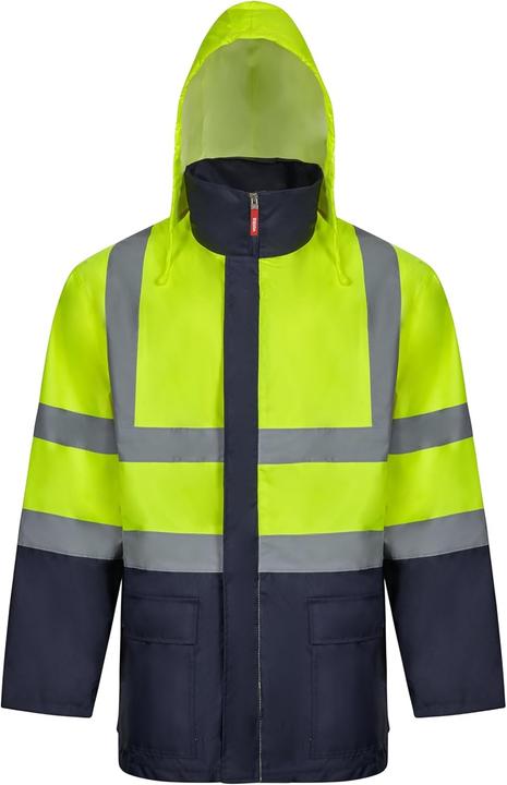 Produktbild Velilla 306003 4-in-1 parka, marineblauw en neongeel, maat L (L)