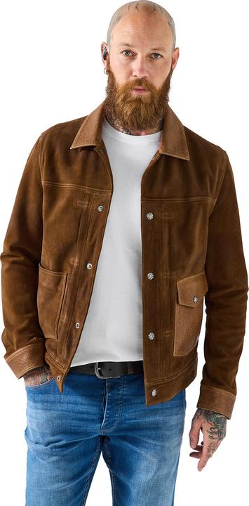 Produktbild Joe Browns Check Lined Stylish Two-Tone Leather Jacket (M)