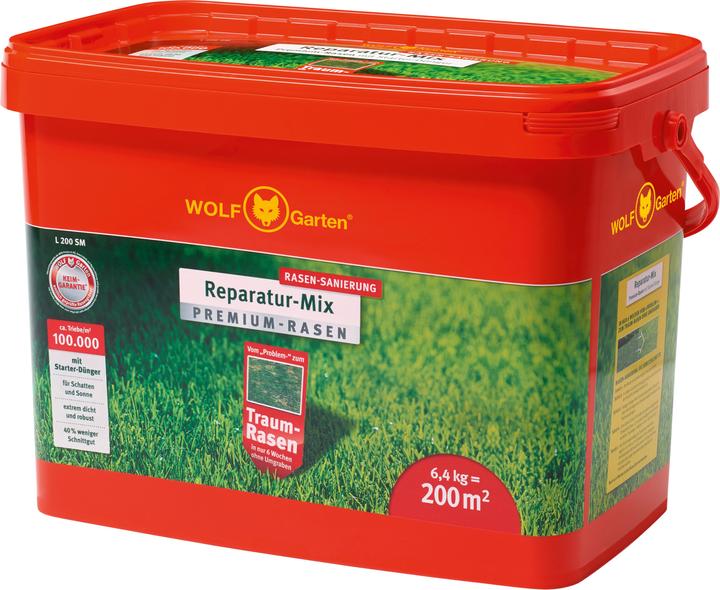 Wolf-Garten Prato Premium con seme per prato Dnger 6,4 kg 200 m (Risemina del prato)
