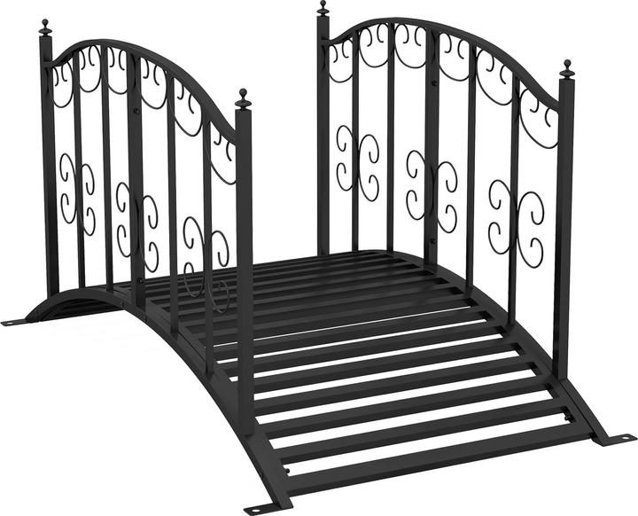 Image du produit Outsunny Pont de jardin avec balustrade ornementale