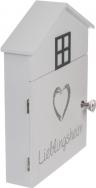 Ootb White wooden key box, favorite home (24 x 29 cm)