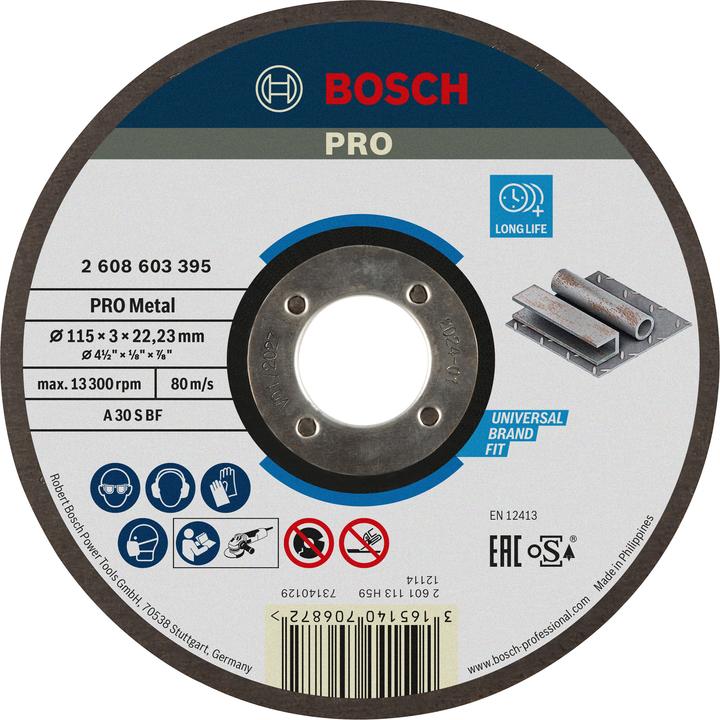 Actual product image Bosch Professional Zubehör PRO Metal cutting disc, 115 x 3 x 22.23 mm