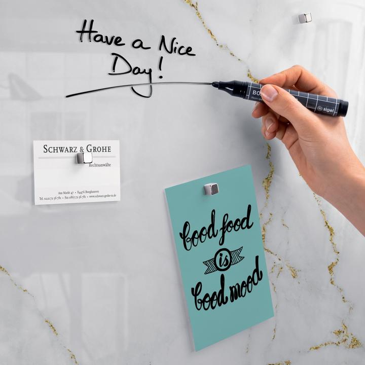 Actual product image Sigel Glass Magnet Board Artverum with Design (Magnet board, 91 x 46 cm)