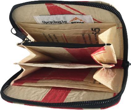 Actual product image Bekos Upcycling - practical wallet with zipper Elephant