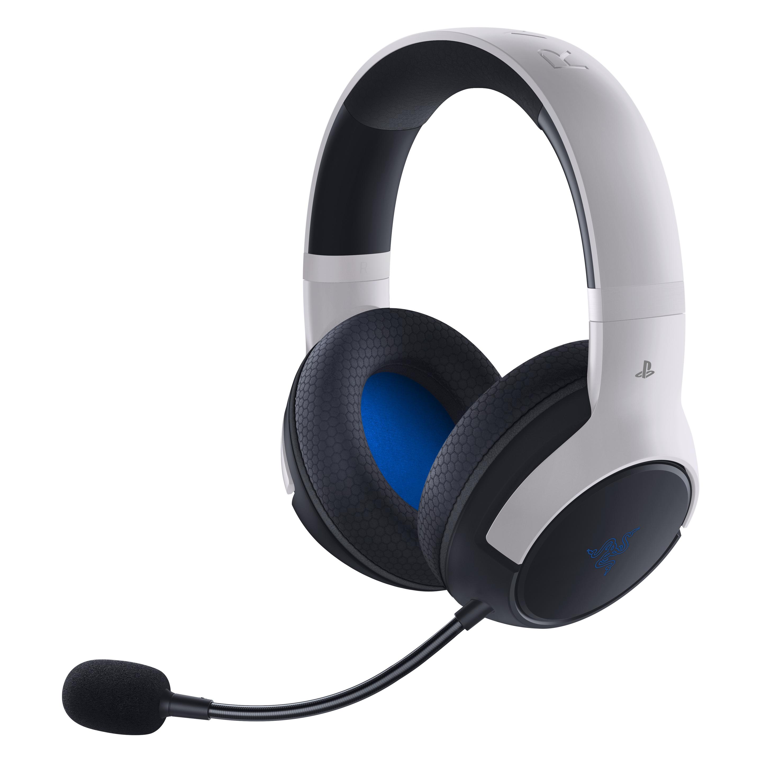 Razer Kaira Hyperspeed (Kabellos), Gaming Headset, Weiss, Schwarz