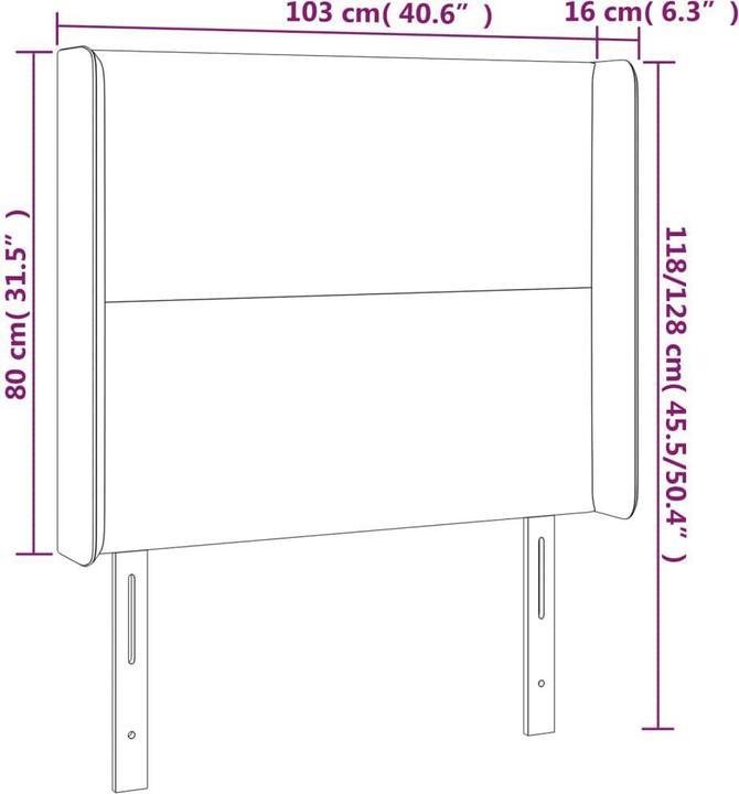 Produktbild VidaXL Raya (103 x 16 x 128 cm)