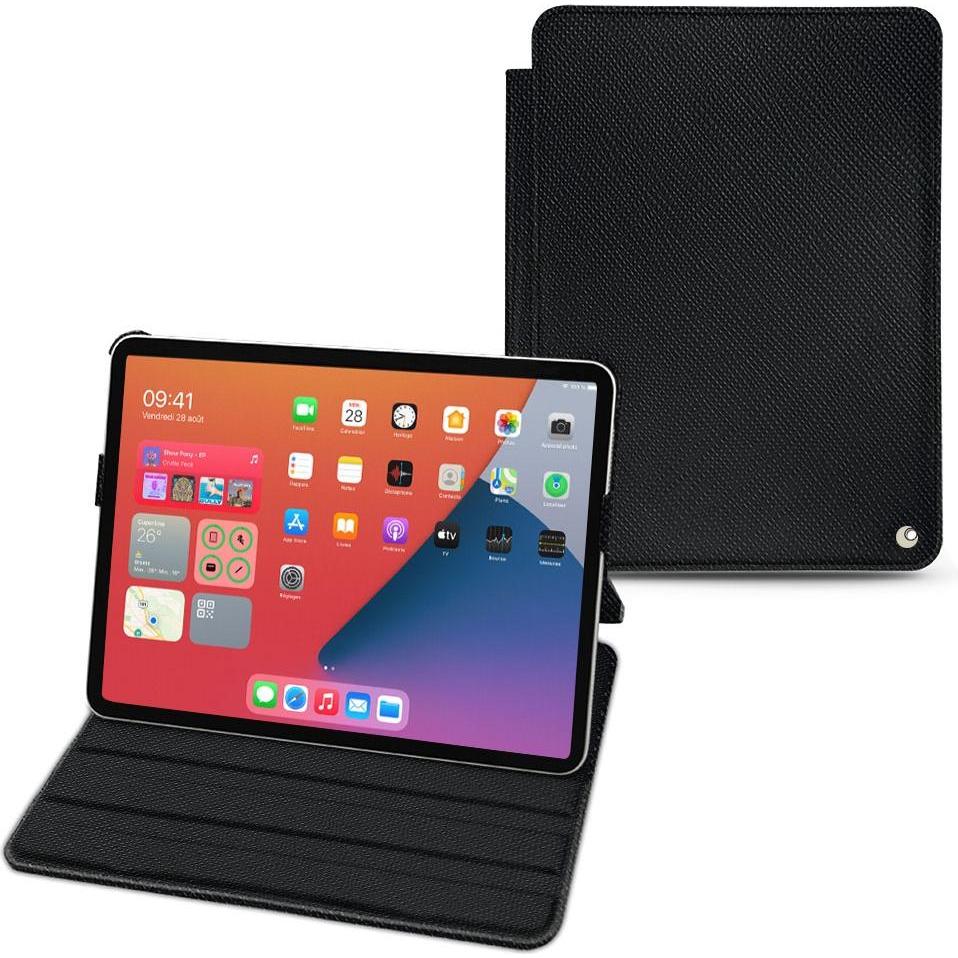 Noreve Lederschutzhülle horizontal (iPad mini 6), Tablet Hülle, Schwarz