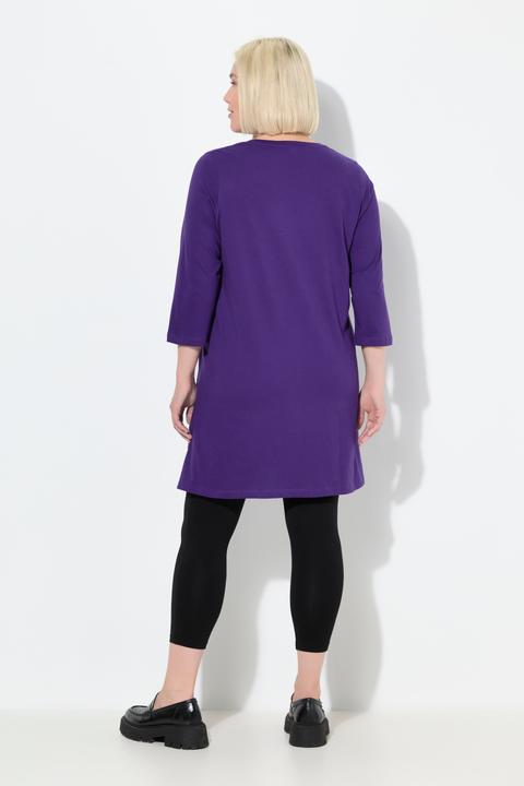Produktbild Ulla Popken Longshirt, A-Linie, V-Ausschnitt, 3/4-Arm (60)