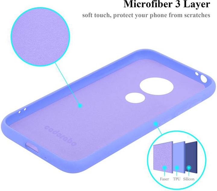 Produktbild Cadorabo TPU Liquid Silicone Case Cover (Motorola Moto E5 Play Go)