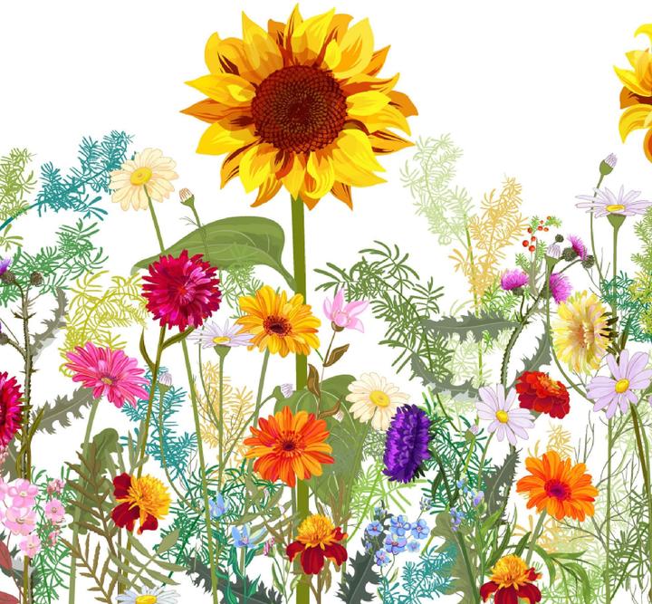 Fasana Servietten Blumen und Pflanzen (20 x, 330 x 330 mm)