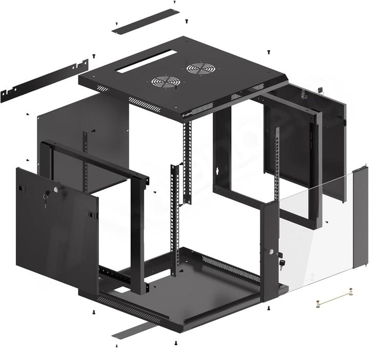 Produktbild Lanberg WF01-6609-10B (9 HE, 19 Zoll Rack)