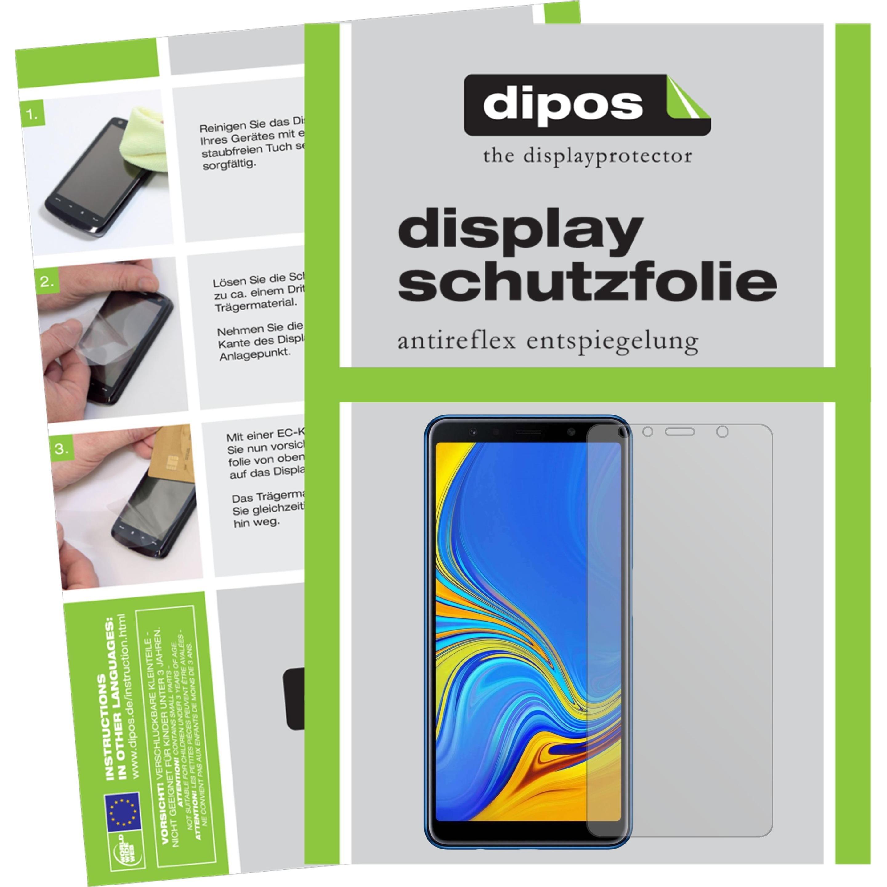Dipos Displayschutzfolie Antireflex (5 Stück, Samsung Galaxy A7 (2018)), Smartphone Schutzfolie, Transparent