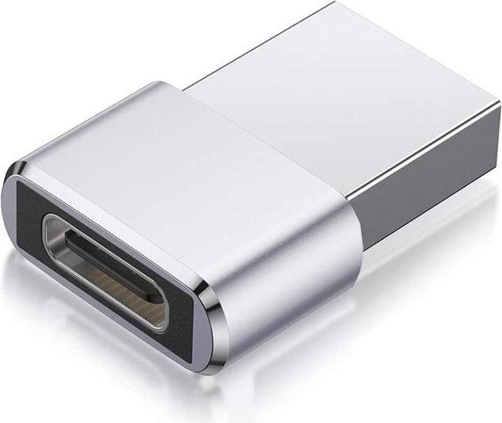 Image du produit Reekin Adaptateur USB 2.0, USB-A vers USB-C femelle, argenté