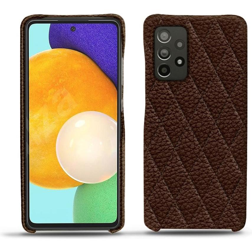 Noreve Lederschutzhülle (Samsung Galaxy A52), Smartphone Hülle, Braun