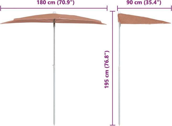 Produktbild VidaXL Sonnenschirm (0.90 m)