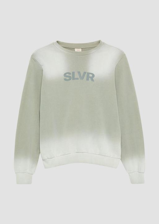Actual product image S.Oliver Sweatshirt Baumwoll-Sweatshirt mit Spray-Effekt (158, 164)