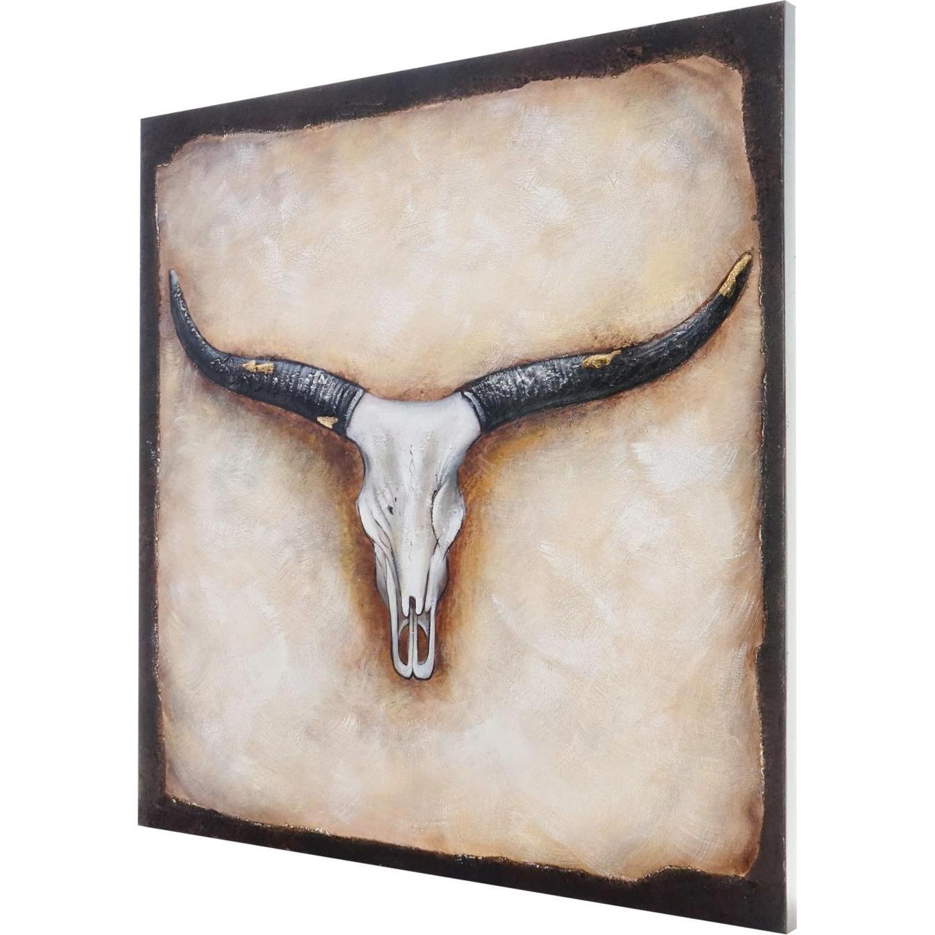 Thumbnail - MCW, Bilder, Wandbild Stier (100 x 100 x 3.5 cm)