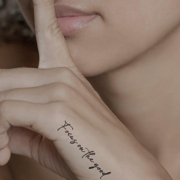 Immagine prodotto minink Tatuaggio temporaneo - Concentrati sul bene