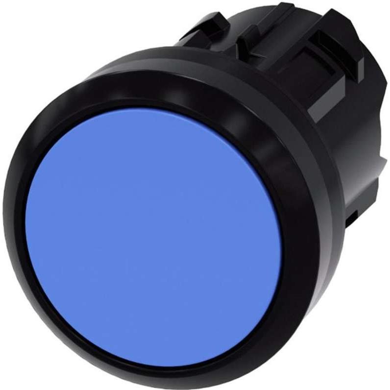 Siemens Pushbutton, 22mm, round, plastic, blue, Taster + Schalter, Blau