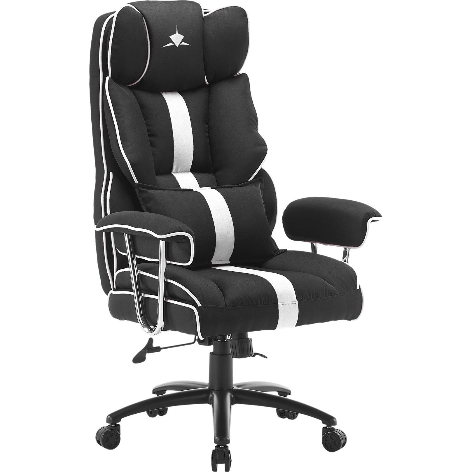 White Shark Computer chairs / desks LE MANS Gaming Chair black/white, Gaming Stuhl, Schwarz, Weiss