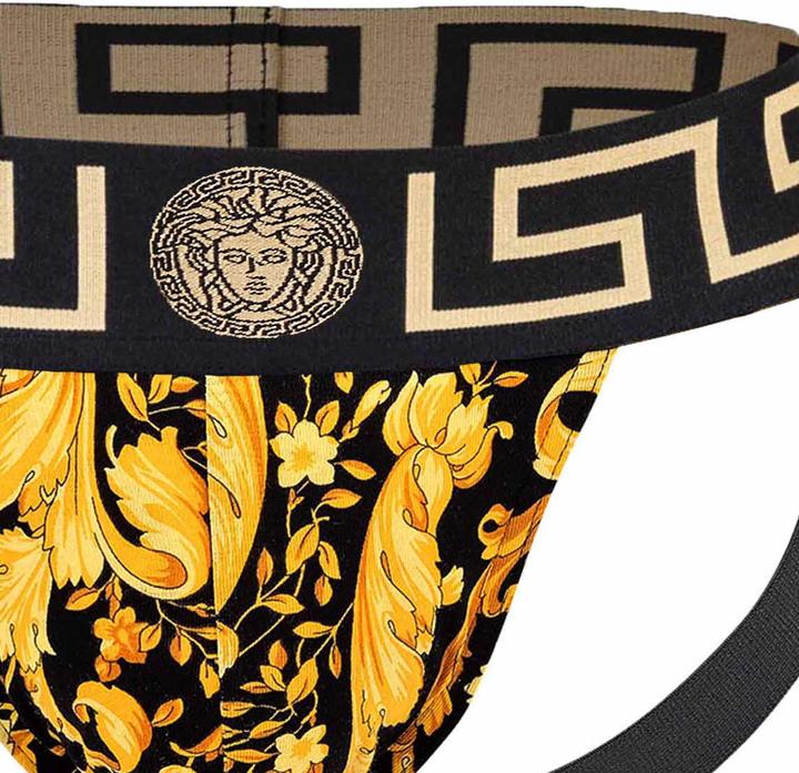 Immagine prodotto Versace Jock-Strap Stretch Organic Jersey Barocco Ss92 All Over New Logo (S, Confezione singola)
