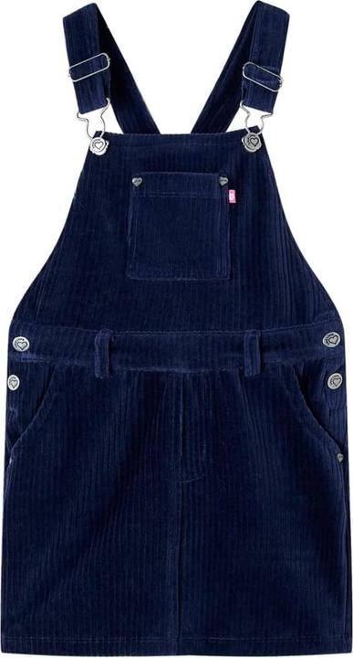 Produktbild VidaXL Kinder-Latzkleid Cord Marineblau 116,Material: 58 (116)