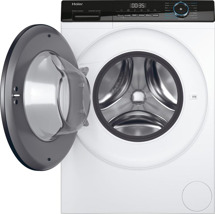 Actual product image Haier I-Pro Series 3 HW90-B14939S8 front loading washing machine 9 kg 1400 rpm A White (9 kg, Left)