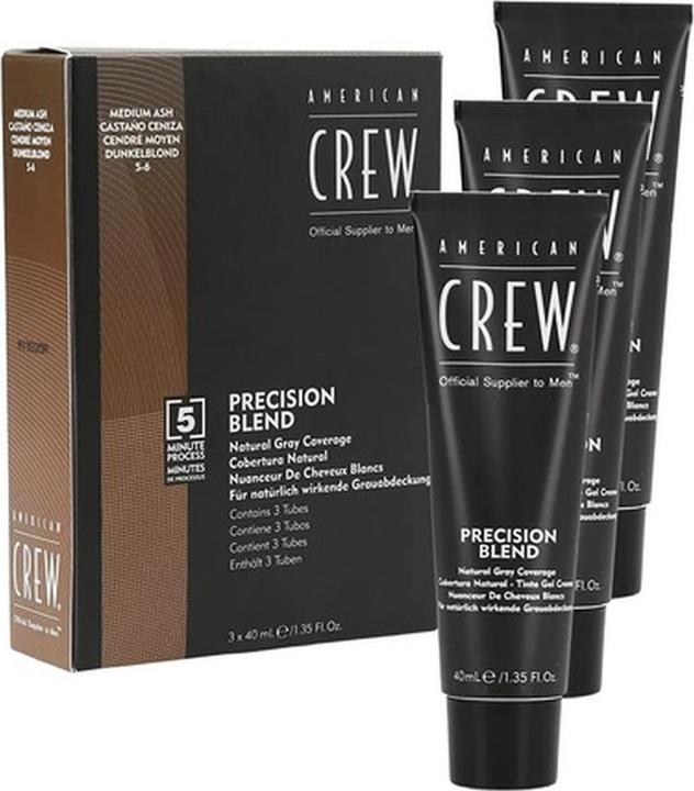 Produktbild American Crew Precision Blend Natural Gray Coverage 3x40ml 5-6 Medium Ash (5-6 Medium Ash)