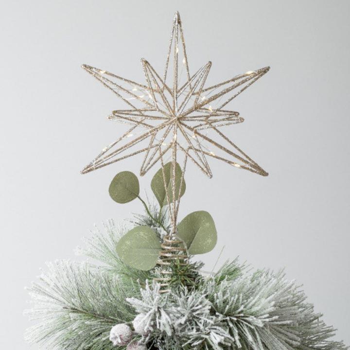 Image du produit Hermex Christbaumspitze LED-Stern Weihnachtsbaumschmuck Weihnachtsdeko (1-pièce)