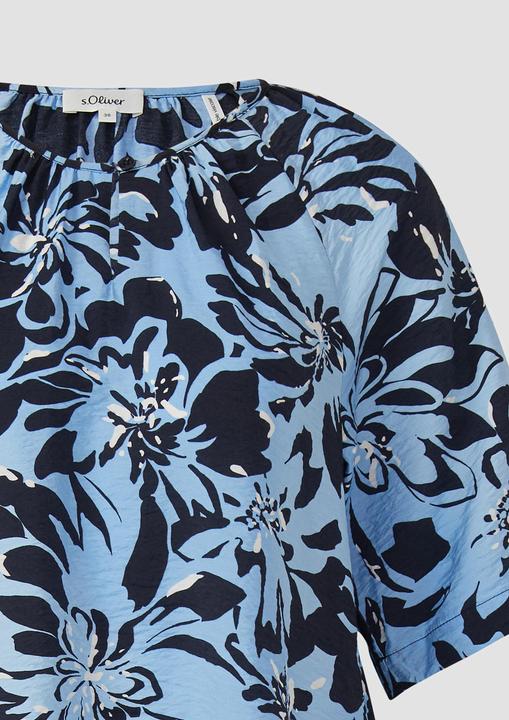Immagine prodotto s.Oliver Bluse Strukturierte Bluse aus Viskosemix mit Raffung (46)