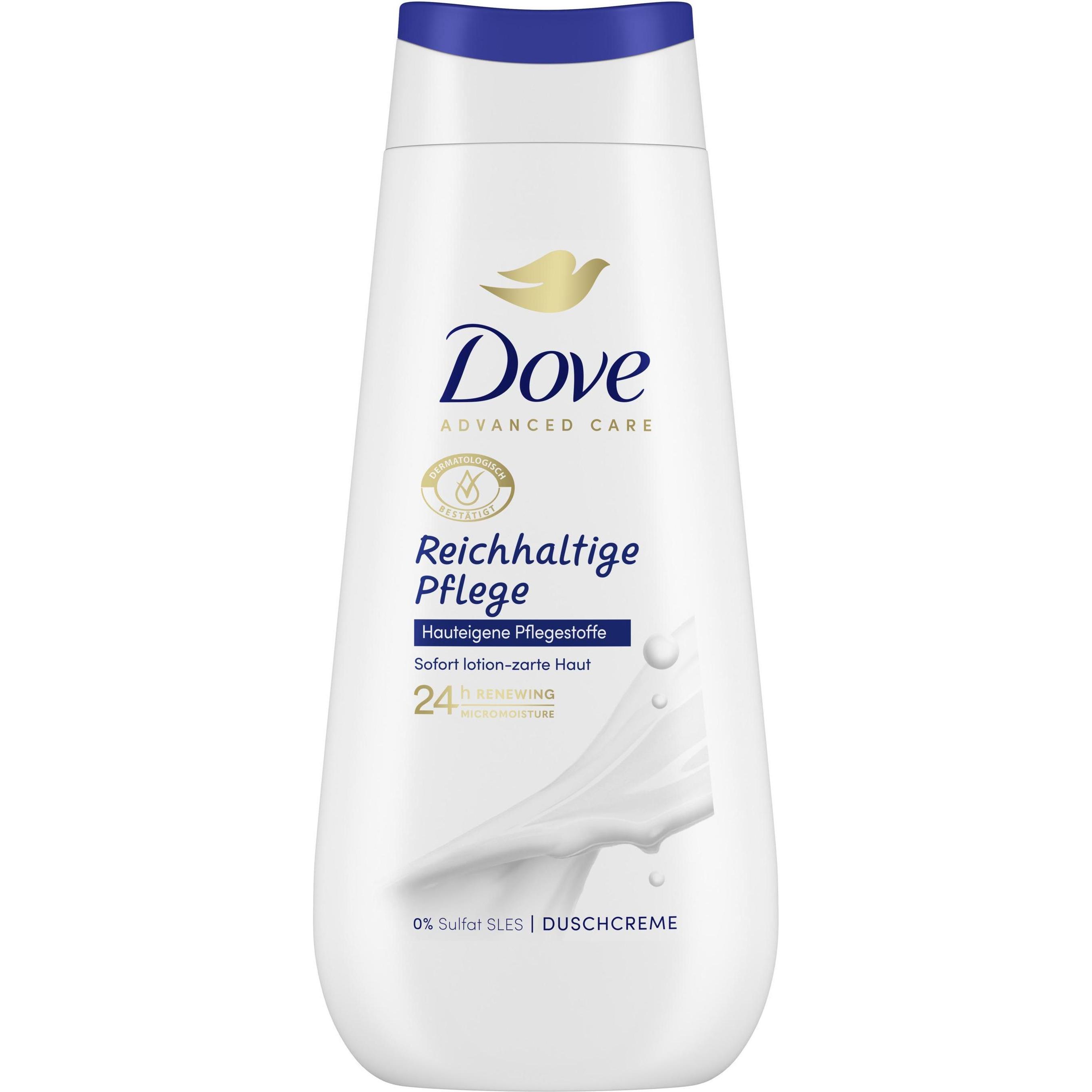Dove, Duschmittel, Pflegedusche Advanced Care Reichhaltige Pflege (225 ml)