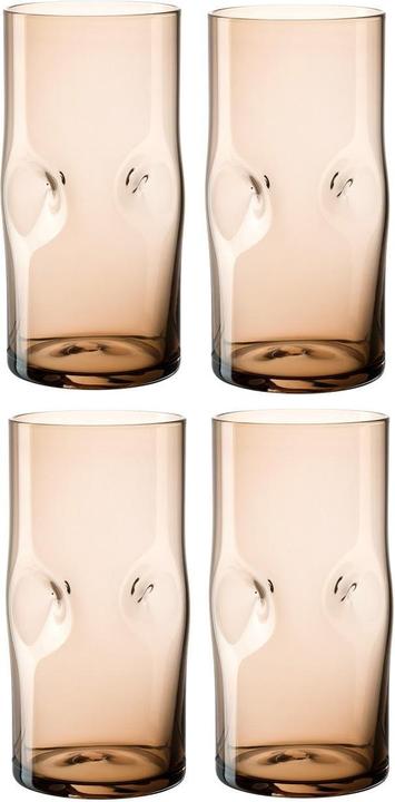 Immagine prodotto Leonardo Bicchiere Vesuvio 330 ml, 4 pezzi, Marrone (0.33 l, 4 x)