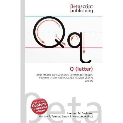 Q (letter), Fachbücher von Susan F. Marseken, Miriam T. Timpledon, Lambert M. Surhone
