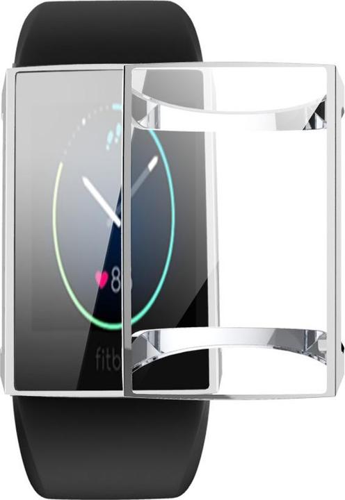 Immagine prodotto Cover-Discount Fitbit Charge 4 - Custodia protettiva in gomma argento