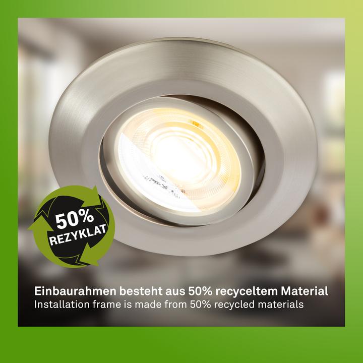 Image du produit Briloner Lampes LED encastrées durables ultraplates, lot de 3 (520 lm)