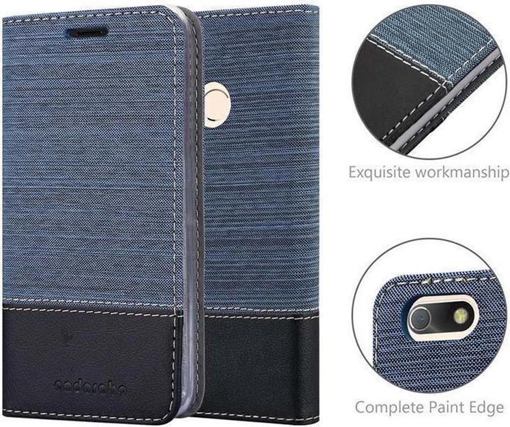 Produktbild Cadorabo Book Jeans Optik Cover (Huawei Enjoy 7)