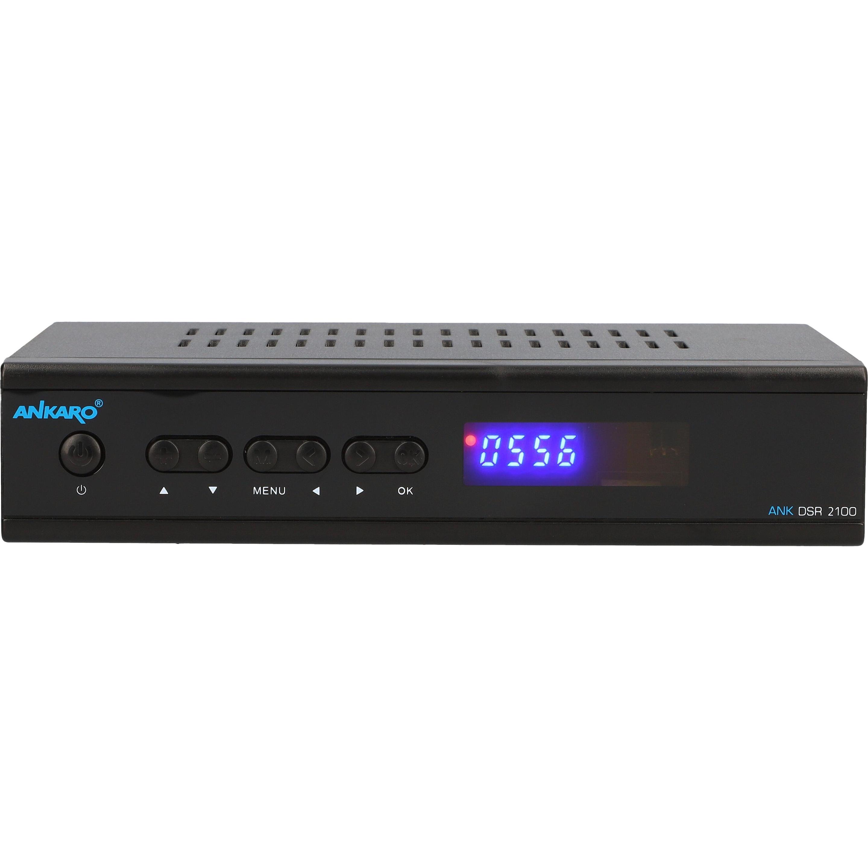 Ankaro ANK DSR2100PVR - Ricevitore DVB-S/DVB-S2 1080p con PVR (DVB-S, DVB-S2), Ricevitore TV