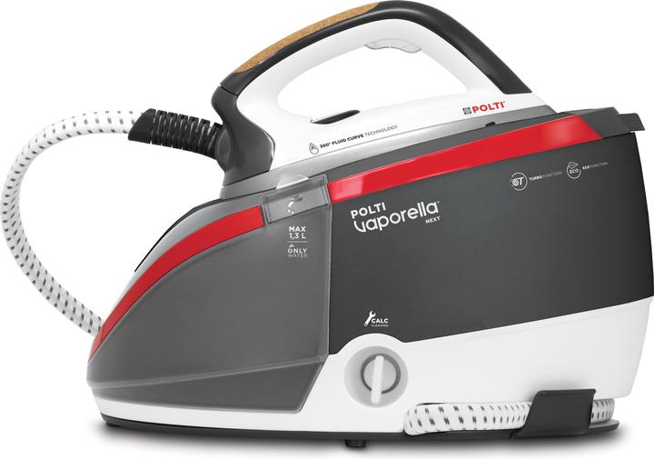 Image du produit Polti Next VN18.30 2200 W 1.3 L Aluminium Noir, Rouge, Blanc (2200 W, 350 g/min)