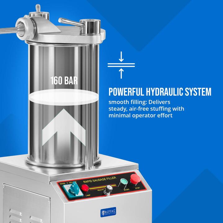 Produktbild Royal Catering Wurstfüller hydraulisch Wurstpresse Wurstfüllmaschine Wurstspritze 750 W 18 l