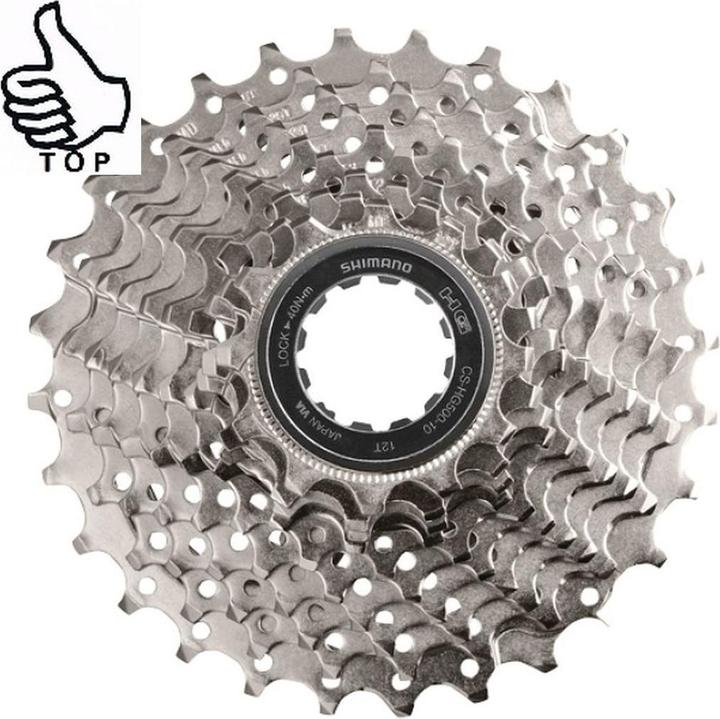 Produktbild Shimano Kassette TIAGRA CS-HG500 10-Gang 11-34 Zähne 10er Pack (10-fach, 11-34)